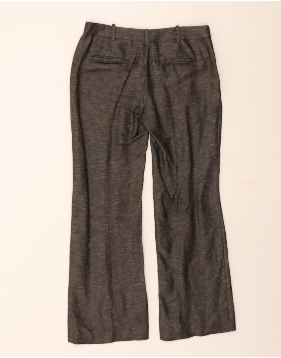 ZARA Womens Bootcut Casual Trousers EU 38 Medium W30 L30 Grey Linen Vintage Zara and Second-Hand Zara from Messina Hembry 