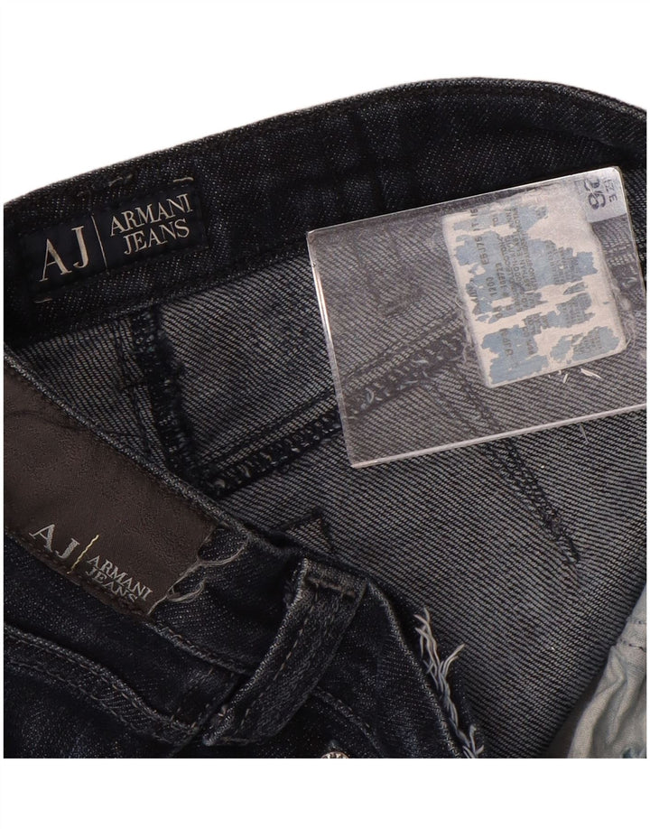 Armani Womens Straight Jeans W26 L32 Navy Blue Cotton