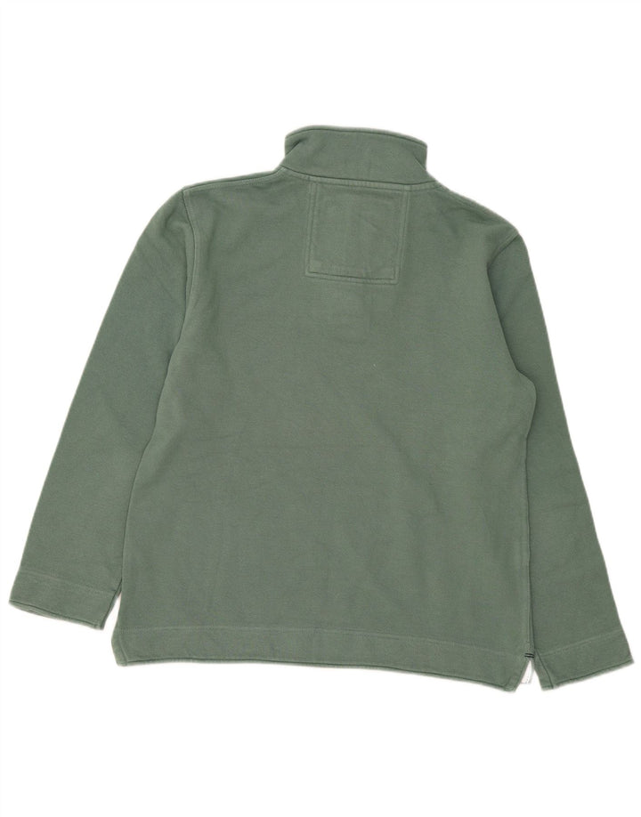 Crew Clothing Mens 1/4 Zip Regular Fit Sweatshirt Jumper Medium Green