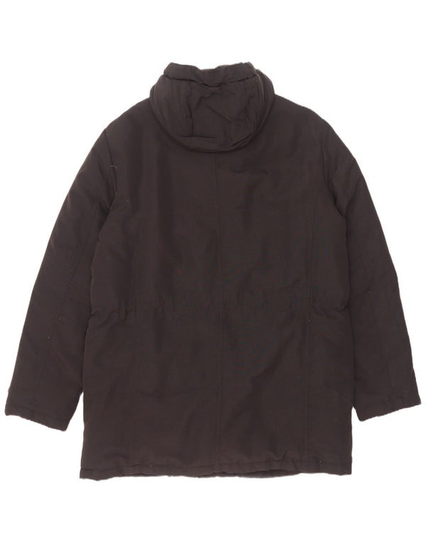 Geox Mens Respira Hooded Padded Coat UK 44 2XL Black Polyamide