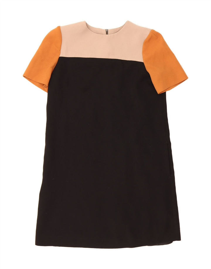 HOBBS Womens Shift Dress UK 10 Small Black Colourblock Polyester Vintage Hobbs and Second-Hand Hobbs from Messina Hembry 