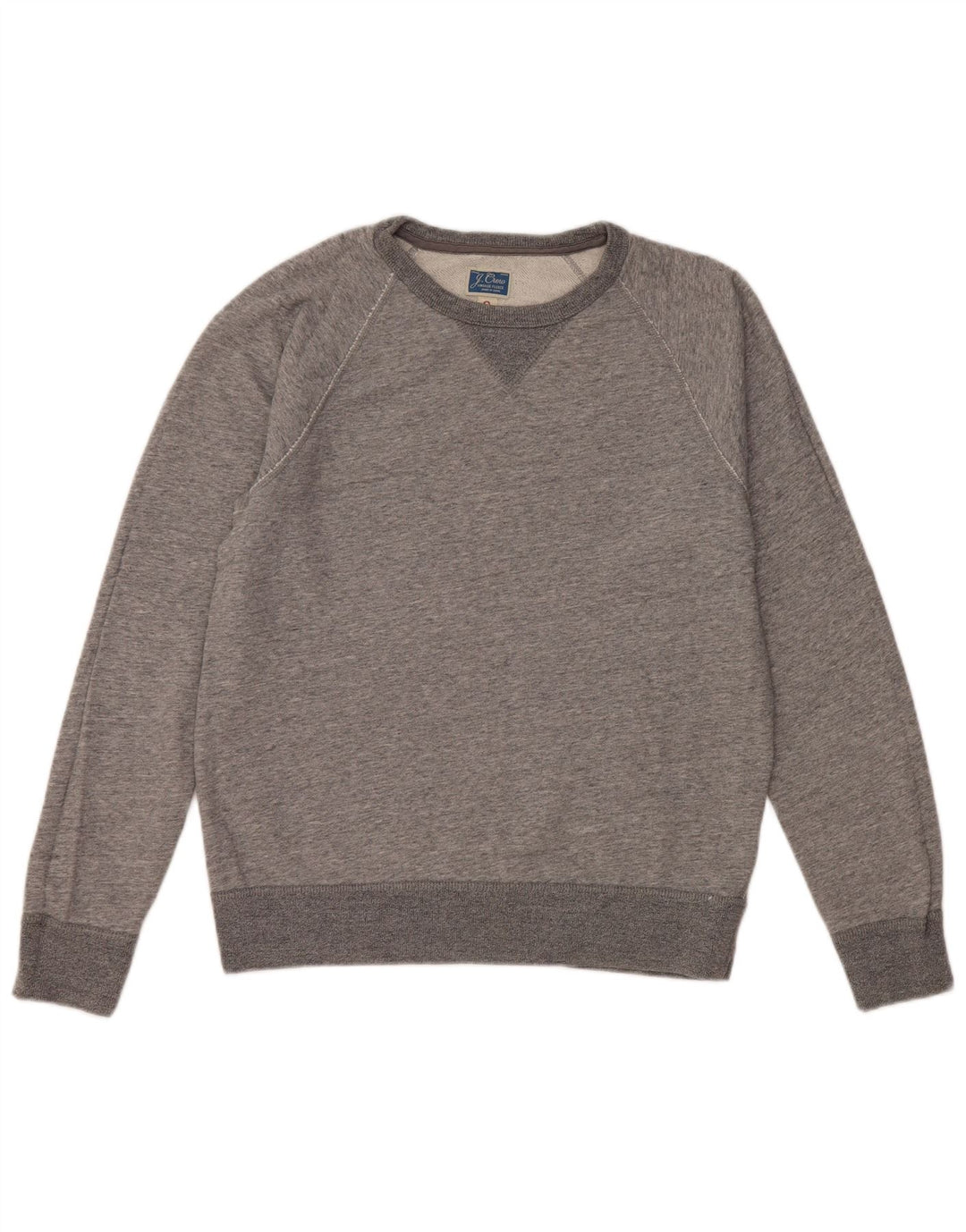 J. CREW Womens Oversized Sweatshirt Jumper UK 10 Small Grey Cotton