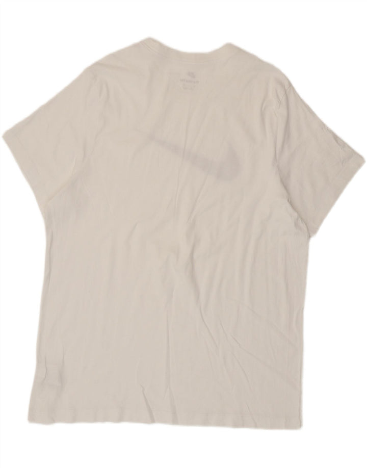 Nike Mens Graphic T-Shirt Top 2XL White Cotton