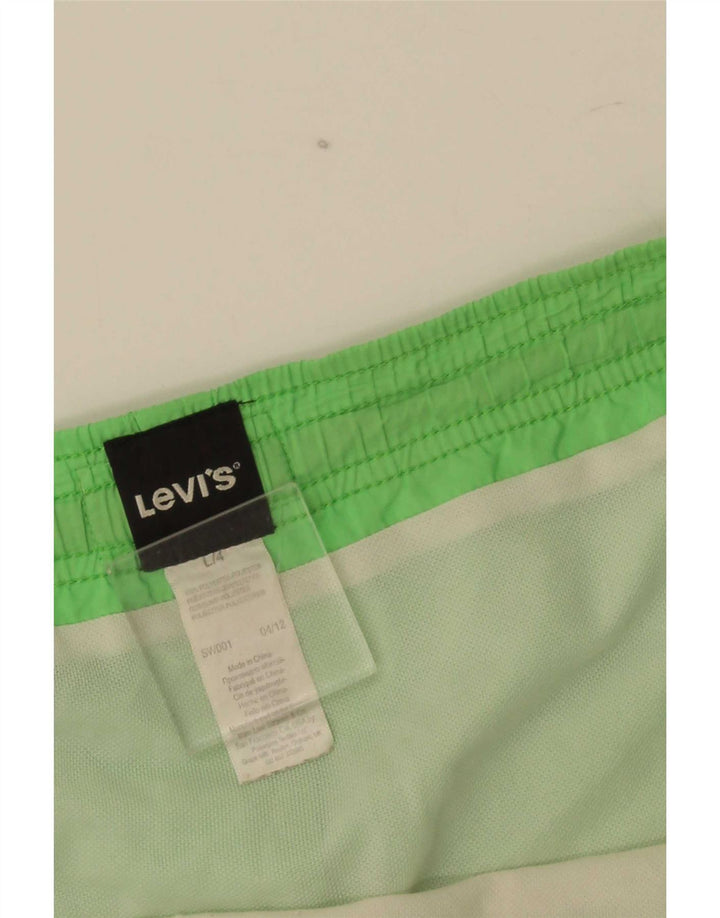 Levi's Mens Graphic Bañador Shorts Grande Poliéster Verde