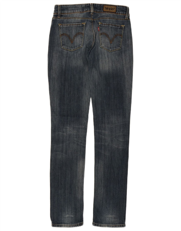 LEVI'S Womens 571 Slim Jeans W28 L33 Blue