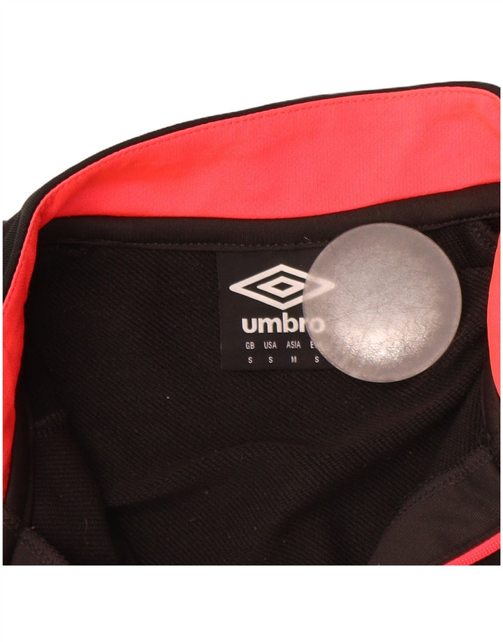 UMBRO Mens Zip Neck Pullover Tracksuit Top Small Grey Colourblock