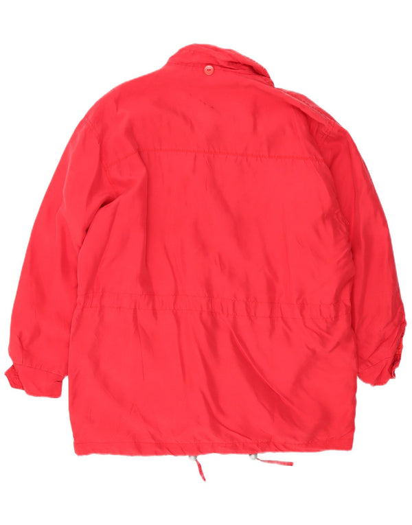 Brugi Γυναικείο Μπουφάν Utility Oversized UK 14 Medium Red Silk