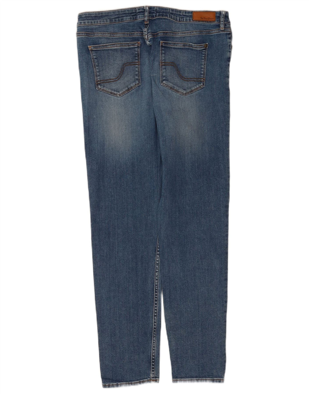 Fat Face Womens Slim Jeans UK 12 Medium W32 L28 Blue Cotton