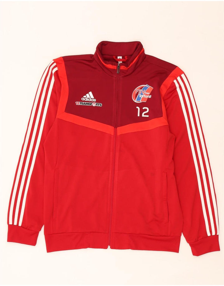 Adidas Herre FSV Trier-Tarforst Grafisk træningsdragt Topjakke Medium Rød