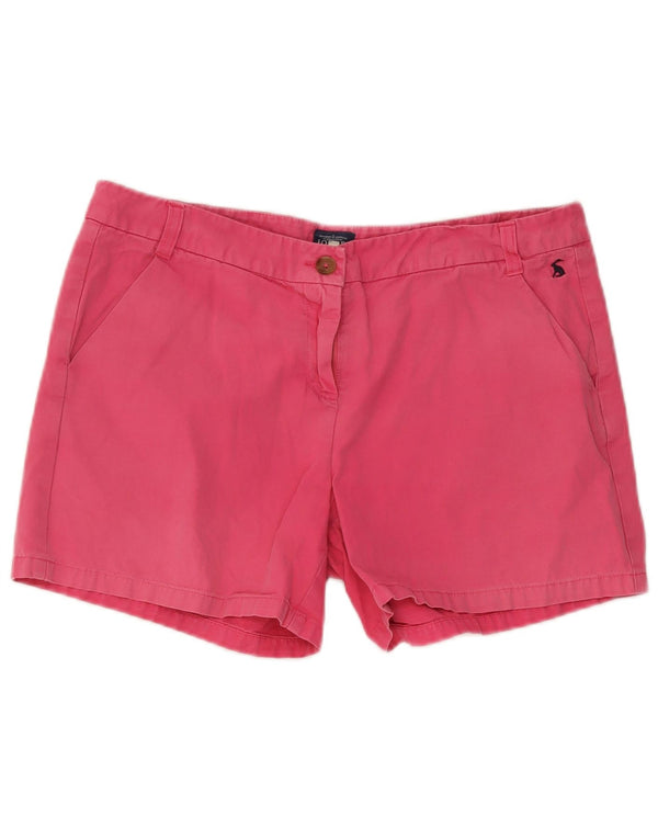 Pantaloncini chino da donna Joules UK 14 Large W36 cotone rosa