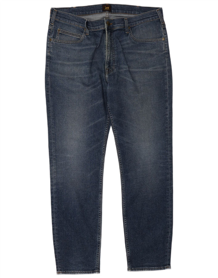 Lee Herren Rider Cropped Jeans W38 L34 Blaue Baumwolle