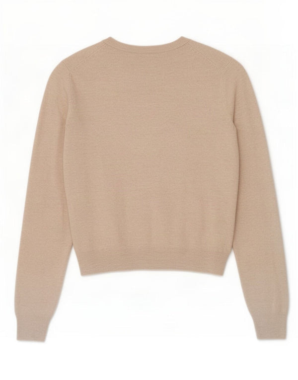 Marks & Spencer Pull Cardigan Femme UK 10 Petite Viscose Beige
