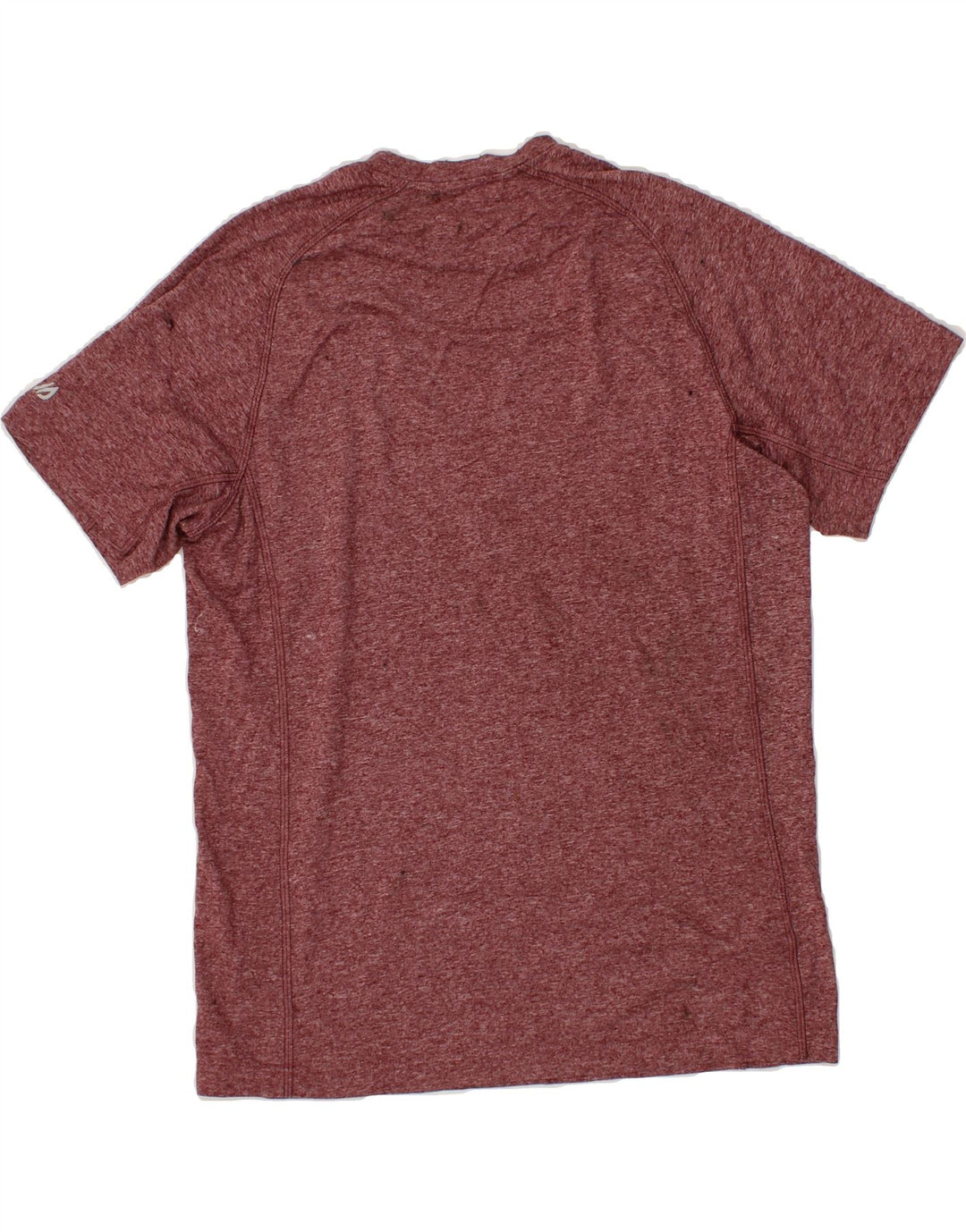 EDDIE BAUER Mens T-Shirt Top Medium Maroon Flecked Vintage Eddie Bauer and Second-Hand Eddie Bauer from Messina Hembry 