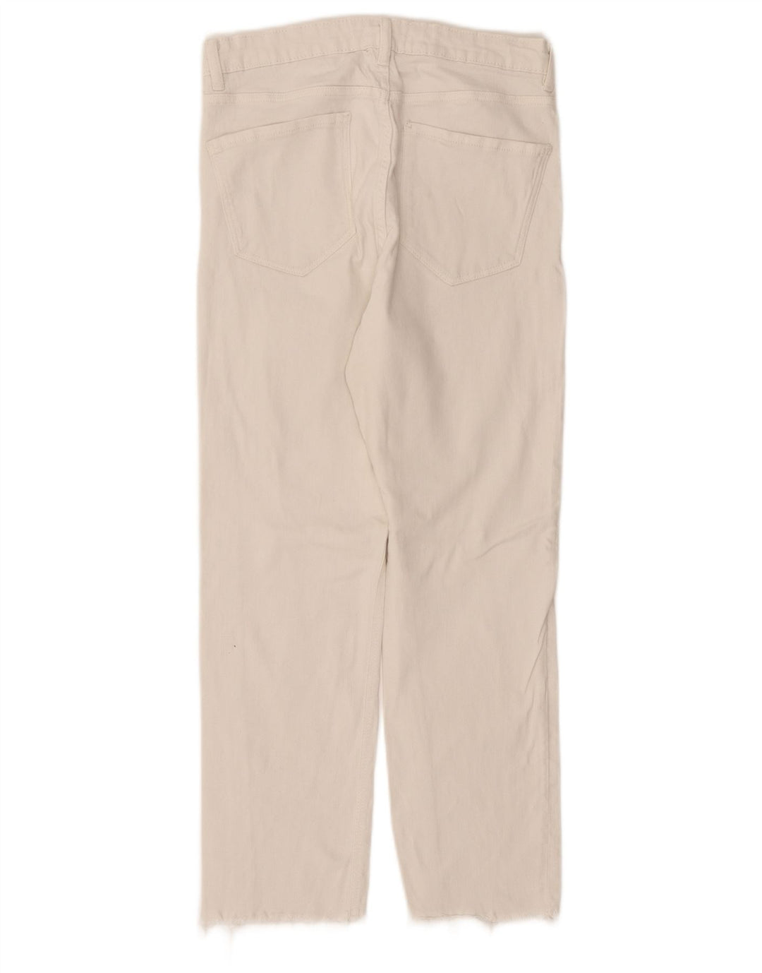 Zara Damen Straight Jeans EU 40 Medium W30 L27 Weiß