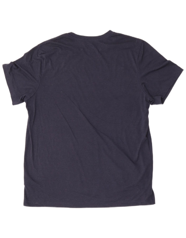 Nike Camiseta Dri Fit Graphic para hombre Top XL Poliéster azul marino