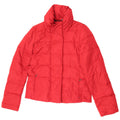 Max Mara Womens Weekend Übergroße wattierte Jacke UK 10 Small Rotes Nylon