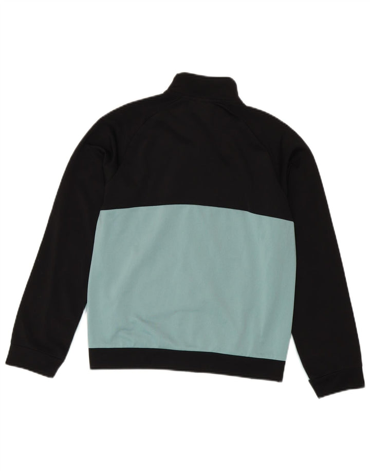 Puma Boys Tracksuit Top Jacket 11-12 Years Medium Black Colourblock