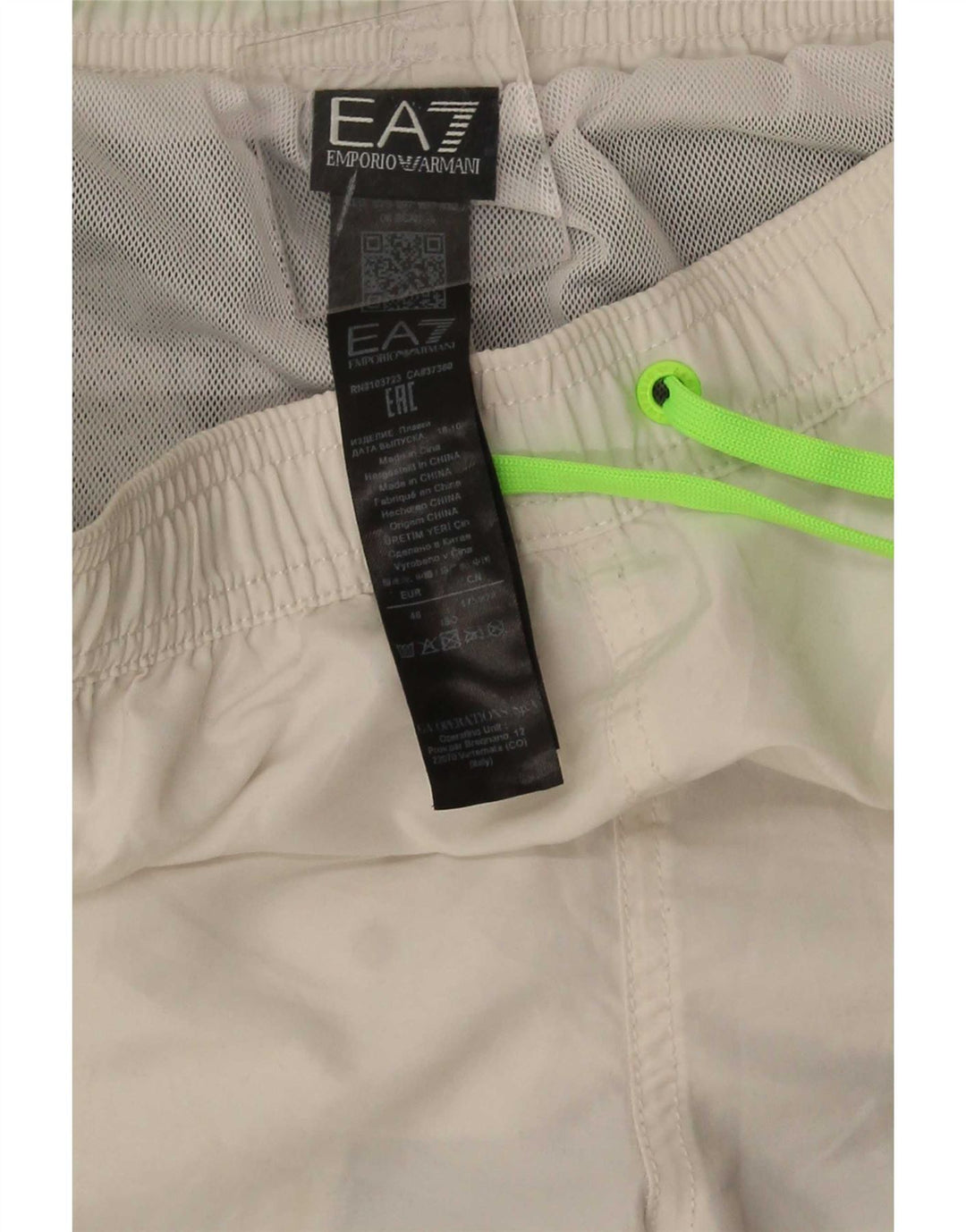 Emporio Armani Mens Swimming Shorts EU 48 Medium Multicoloured Colourblock