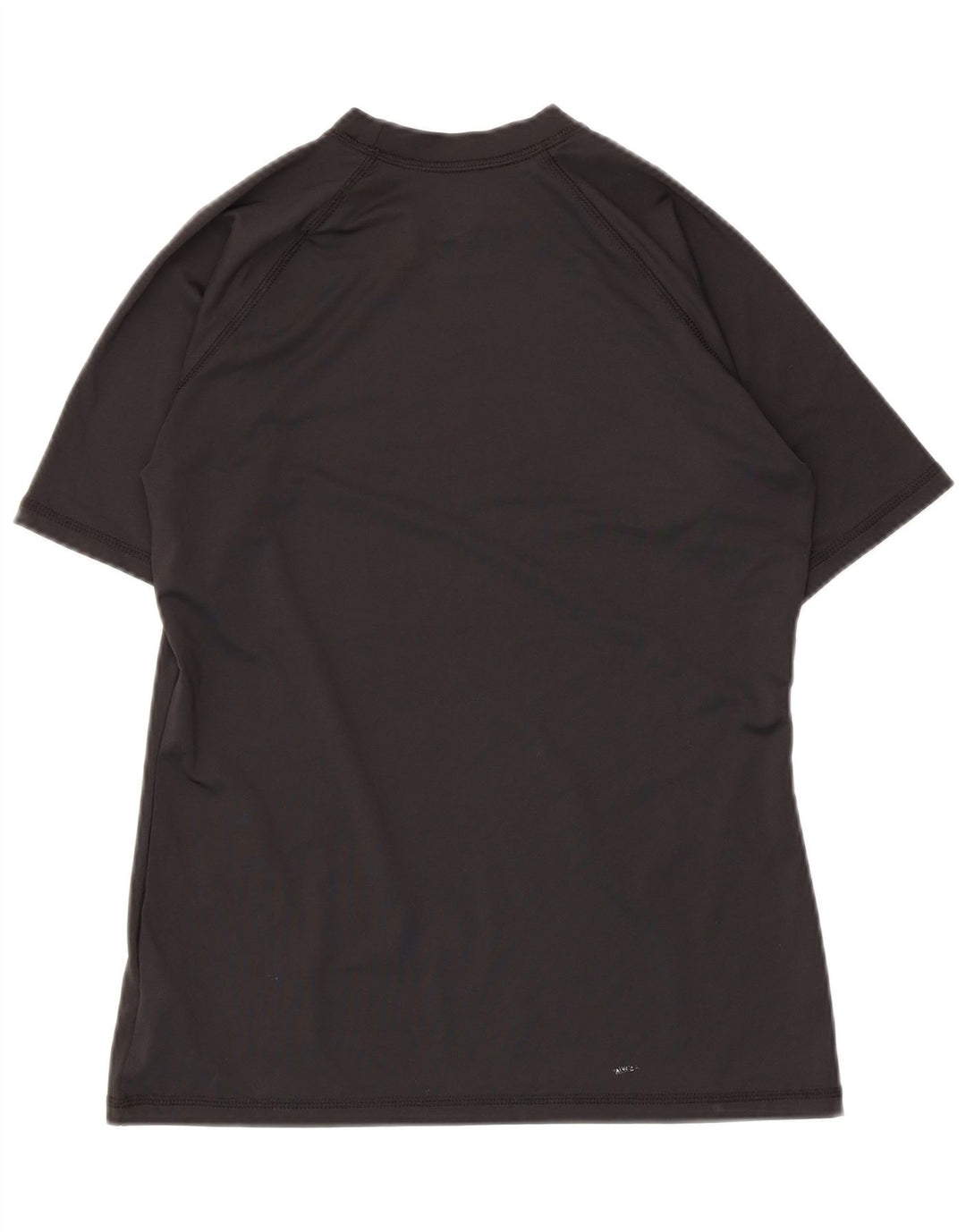Nike Womens Dri Fit Graphic T-Shirt Top UK 12 Medium Black Polyester