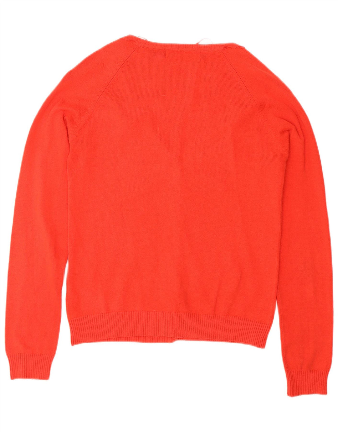 Zara Womens Cardigan Sweater UK 12 Medium Red Cotton