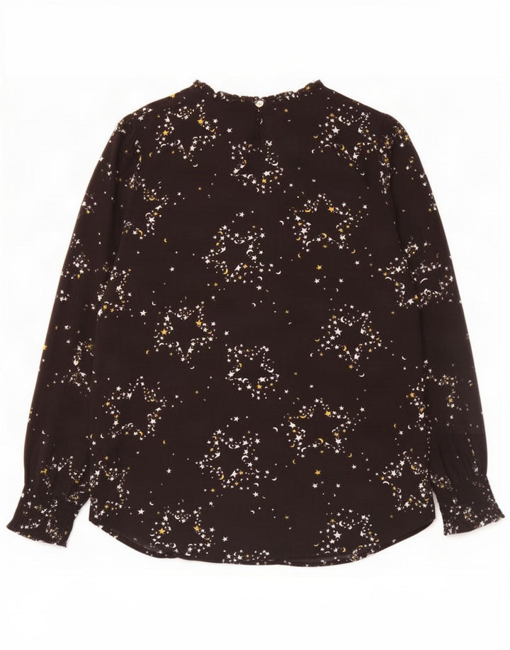 Marks & Spencer Chemisier à motif abstrait pour femme UK 14 Large Noir