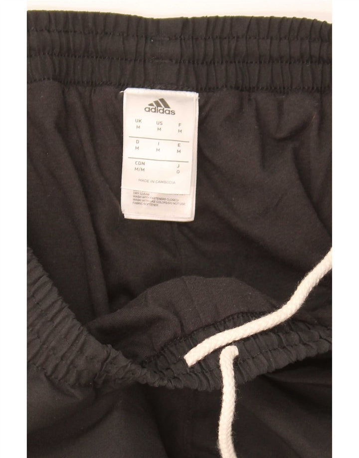 Adidas Mens Tracksuit Trousers Joggers Medium  Black Polyester