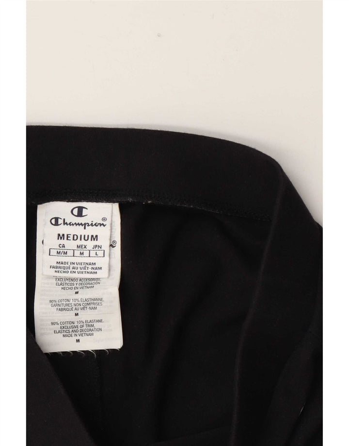 Champion Womens Sport Shorts UK 14 Medium Black Cotton
