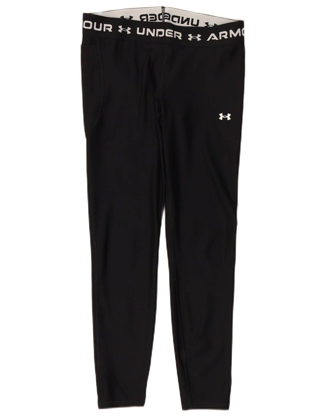 UNDER ARMOUR Womens Graphic Leggings UK 14 Large  Black Polyester