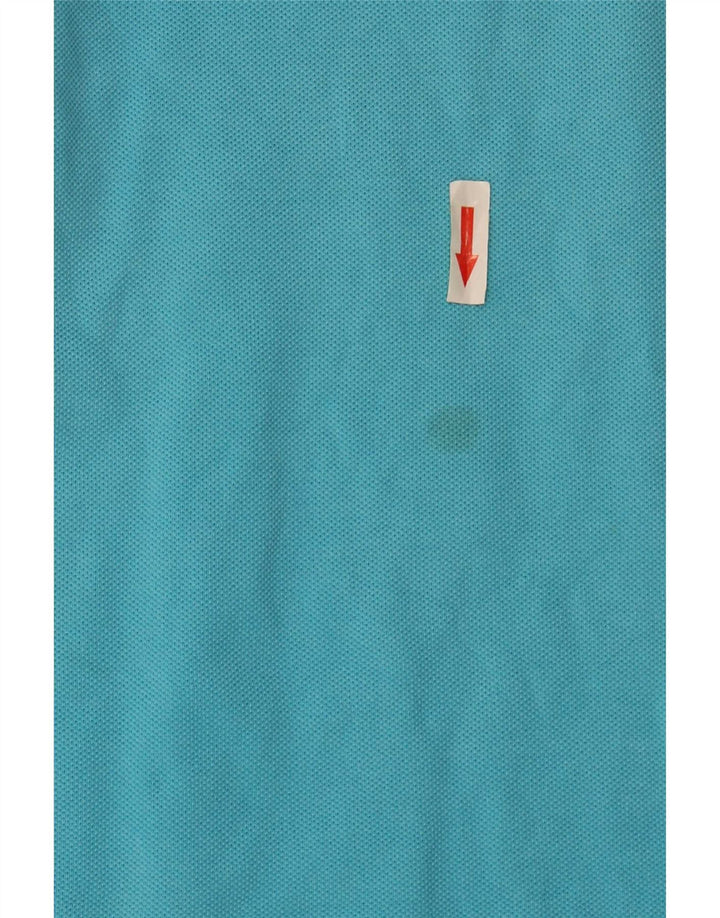 Fred Perry Mens Polo Shirt XL Blue Striped Cotton