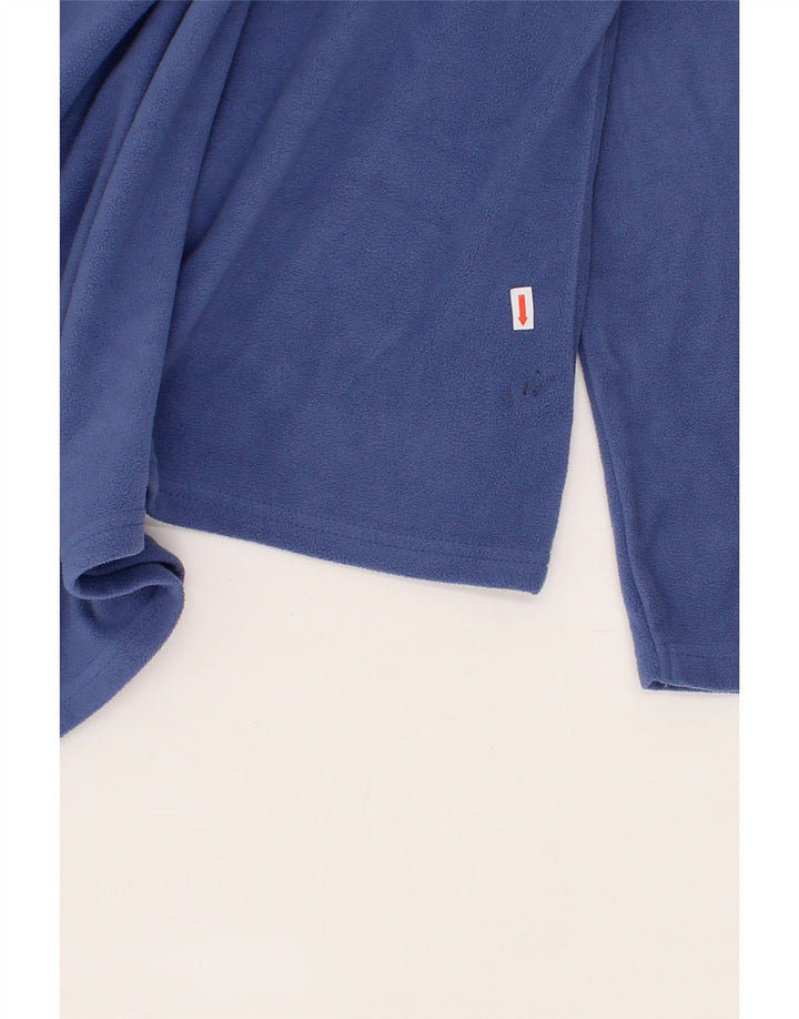 MOUNTAIN WAREHOUSE Mens Zip Neck Fleece Jumper XL Blue Polyester Vintage Mountain Warehouse and Second-Hand Mountain Warehouse from Messina Hembry 