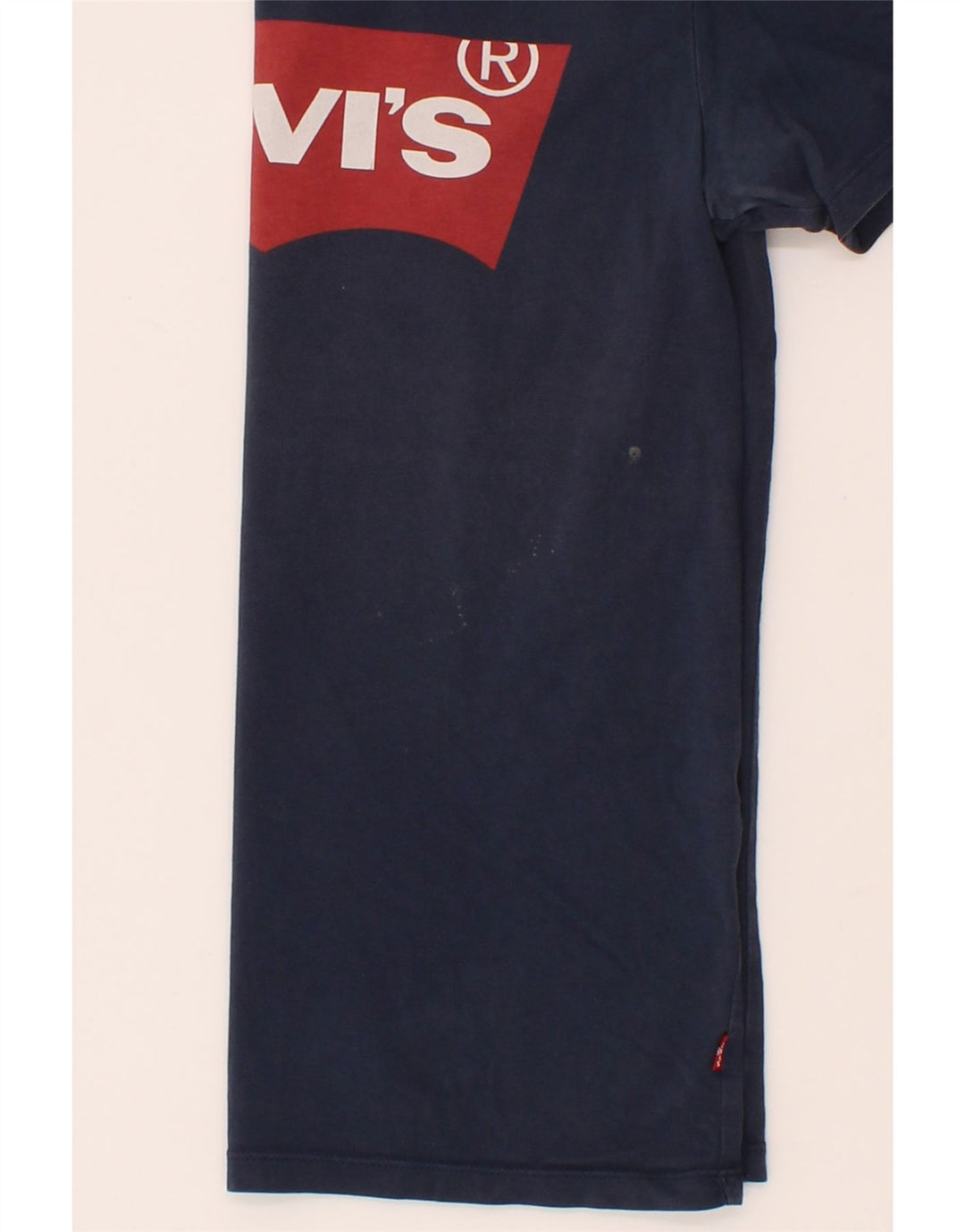 LEVI'S Mens Graphic T-Shirt Top XS Navy Blue Vintage Levi's and Second-Hand Levi's from Messina Hembry 