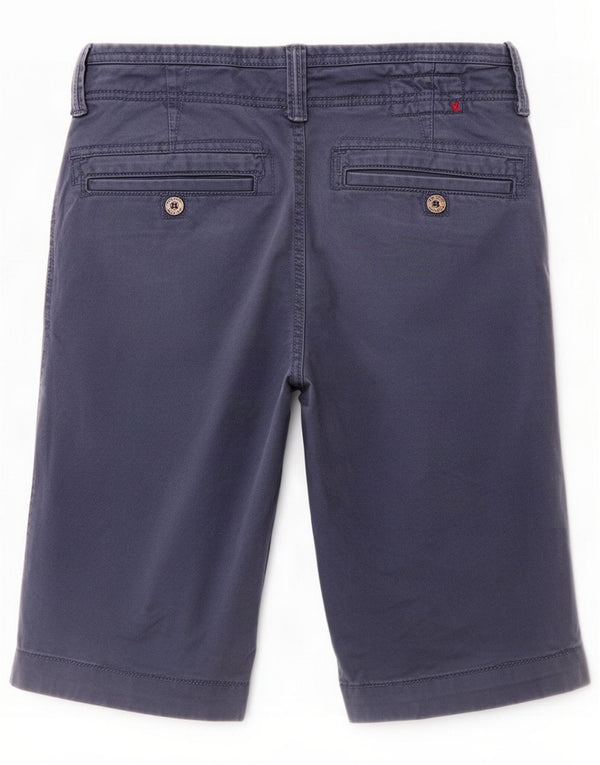 Fat Face Mens Chino Shorts Pequeno W28 Algodão Azul Marinho