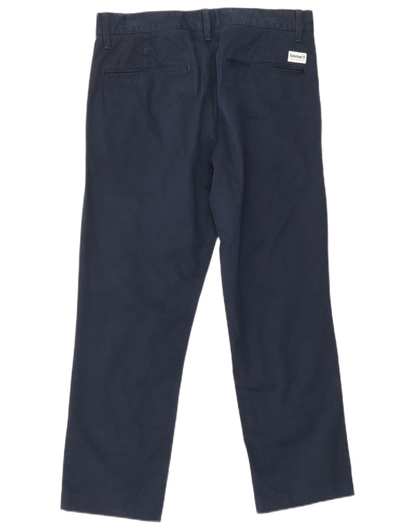 Timberland Mens Straight Chino Trousers W31 L27 Navy Blue