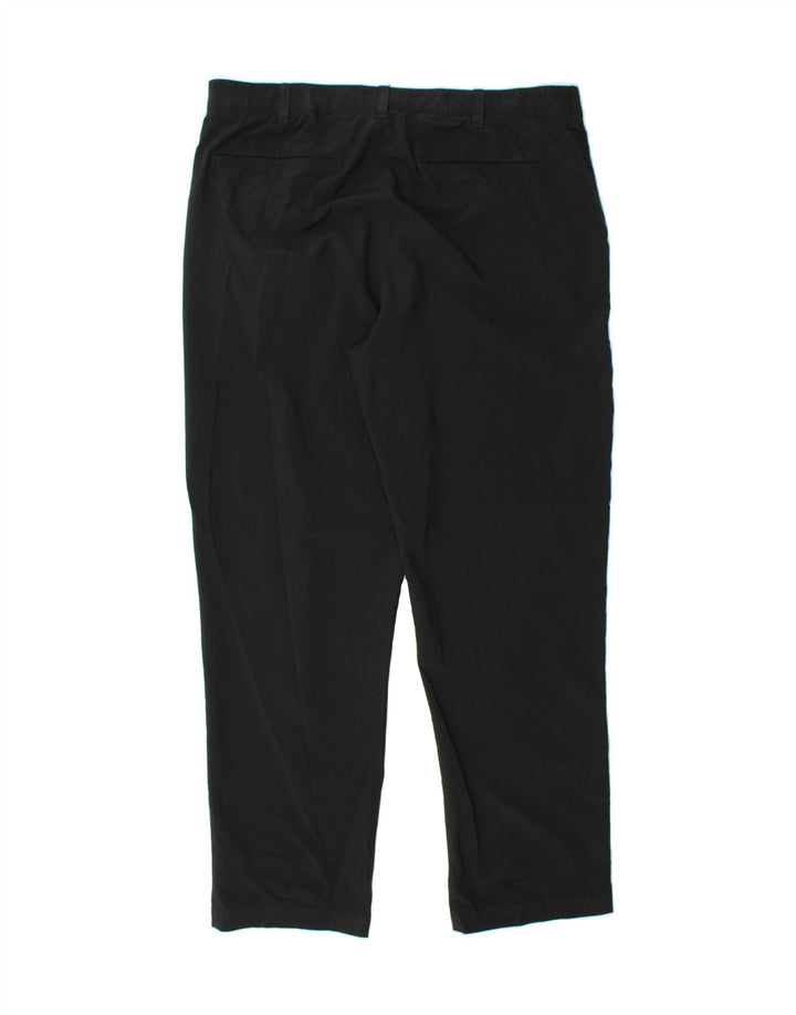IZOD Mens Straight Suit Trousers W38 L32 Black Polyester Vintage Izod and Second-Hand Izod from Messina Hembry 
