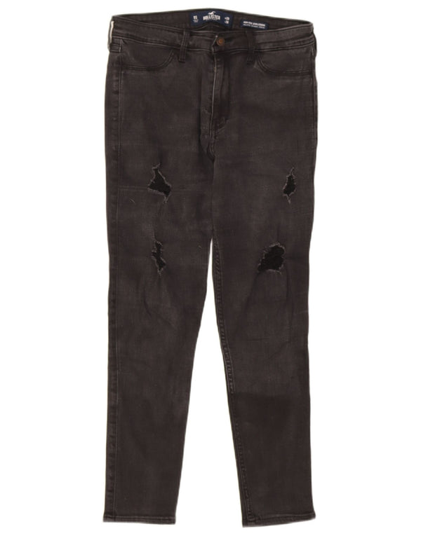 Hollister γυναικείο ψηλό κολάν στενό τζιν US 9 Medium W29 L26 μαύρο
