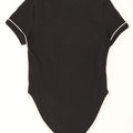 Nike Kvinders Grafisk Bodysuit UK 12 Medium Sort Bomuld