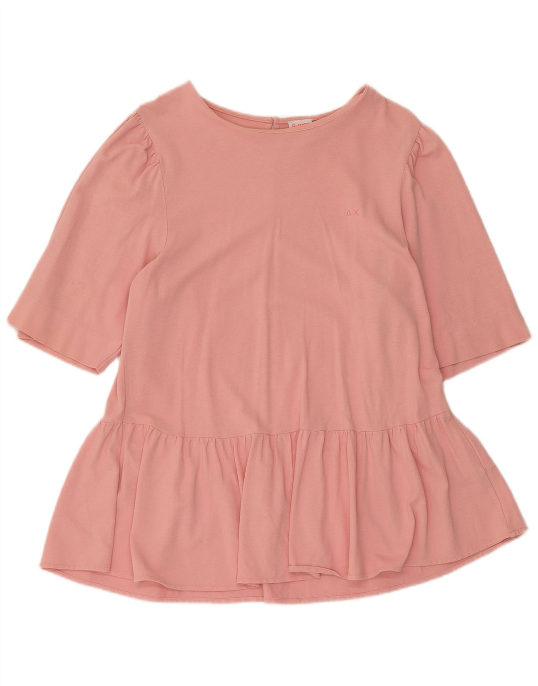 Sun68 Womens Blouse Top UK 14 Large Pink Cotton