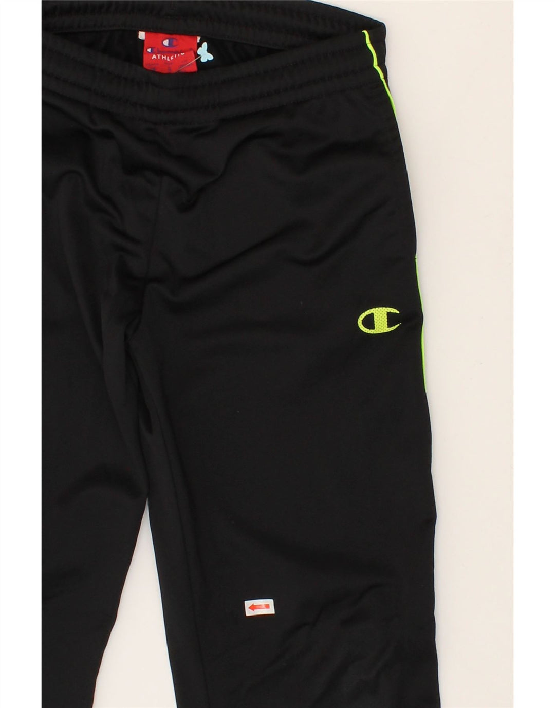 CHAMPION Boys Tracksuit Trousers Joggers 7-8 Years Small  Black Polyester Vintage Champion and Second-Hand Champion from Messina Hembry 