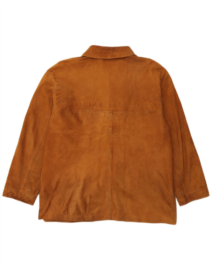 Giacca Scamosciata Oversize Donna Conbipel IT 46 Large Marrone