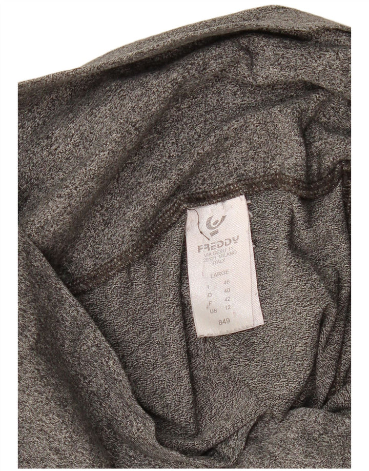 Freddy Dame Capri Leggings IT 46 Stor Grå Flecked Bomuld