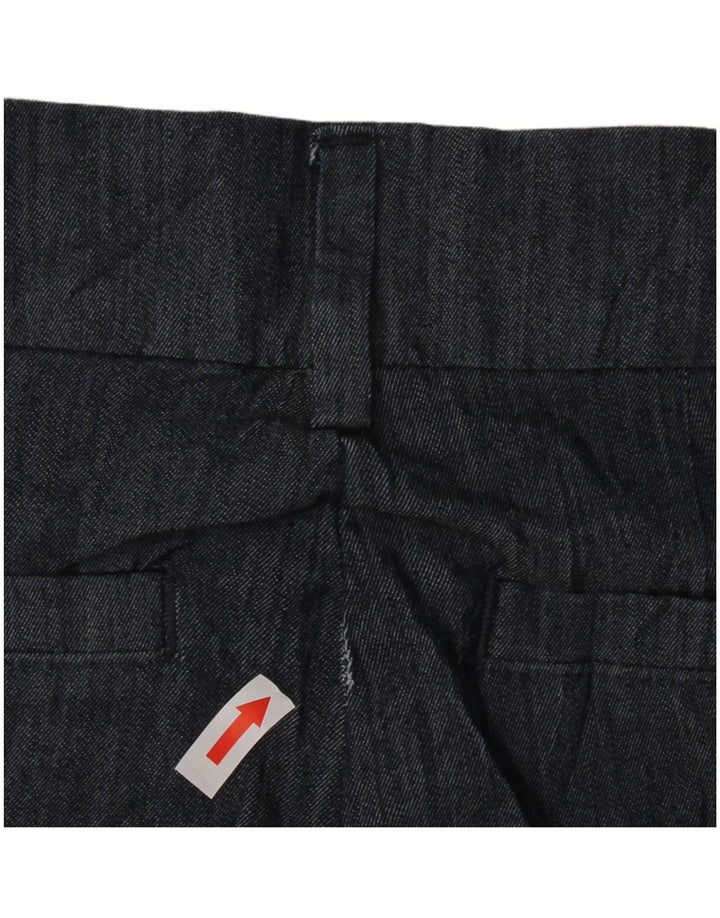 LEE Womens Regular Fit Casual Trousers US 6 Medium W28 L31 Navy Blue