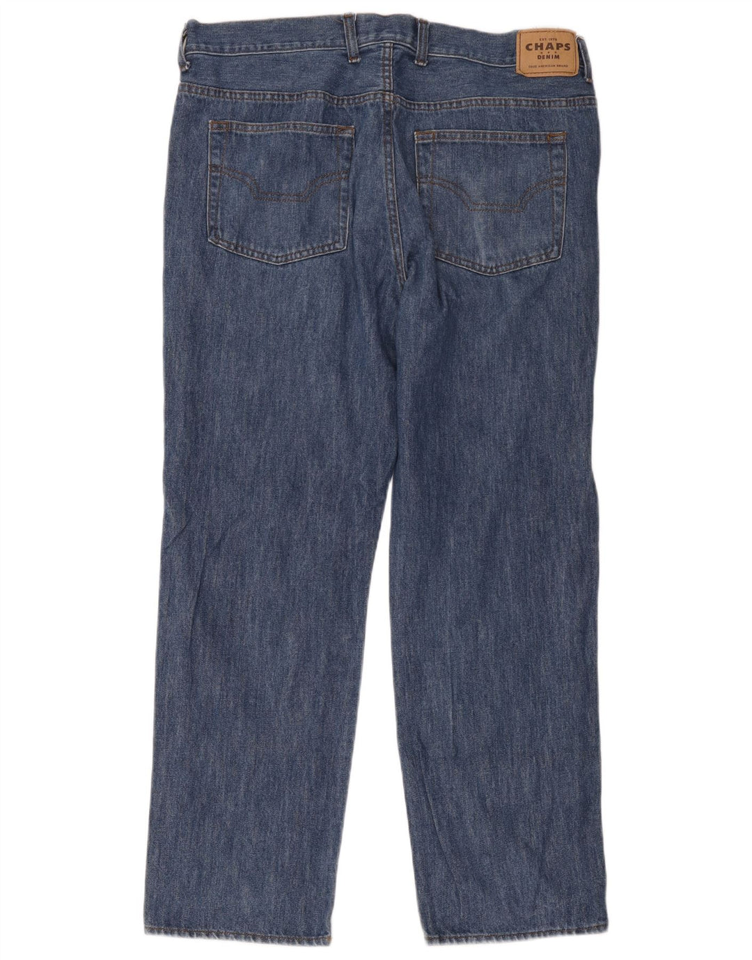 Chaps Mens Straight Jeans W36 L30 Blue Cotton