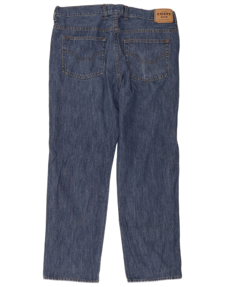 Chaps Mens Straight Jeans W36 L30 Blue Cotton