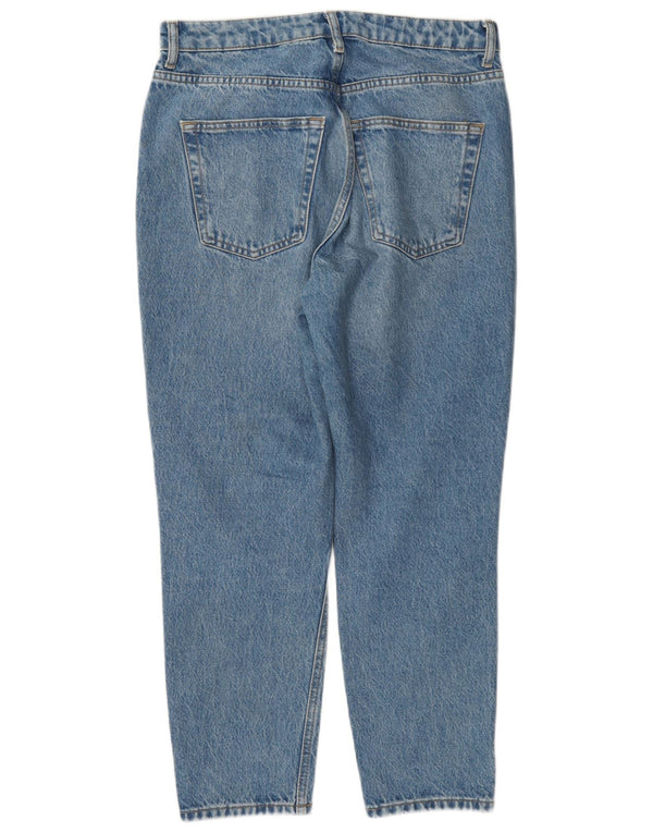 Topshop Womens Mom High Waist Tapered Jeans W30 L28 Blue Polyester