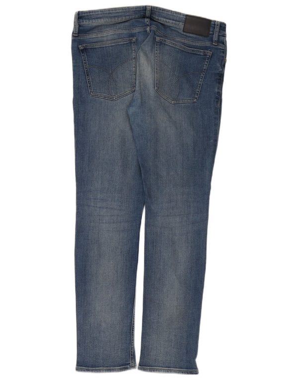 Calvin Klein Jean Slim Homme W34 L32 Bleu Coton