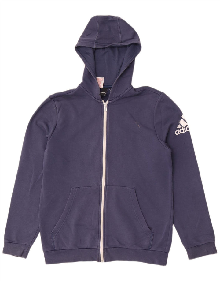 Adidas Pull à capuche zippé pour homme Petit Bleu