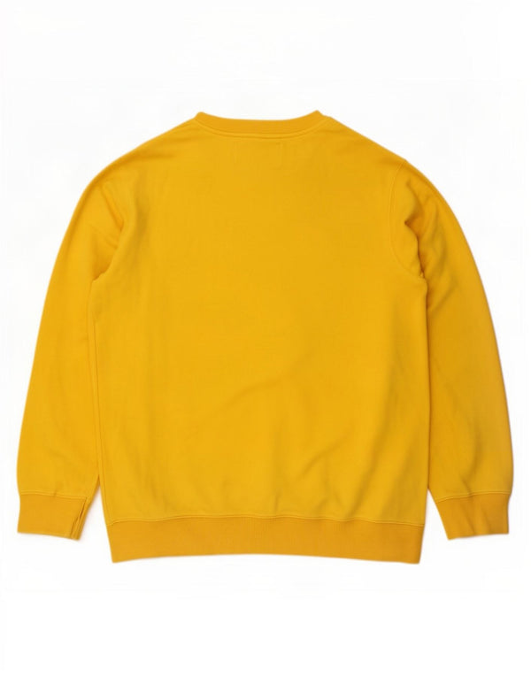 Calvin Klein Jeans Felpa grafica da uomo Maglione XL Cotone giallo