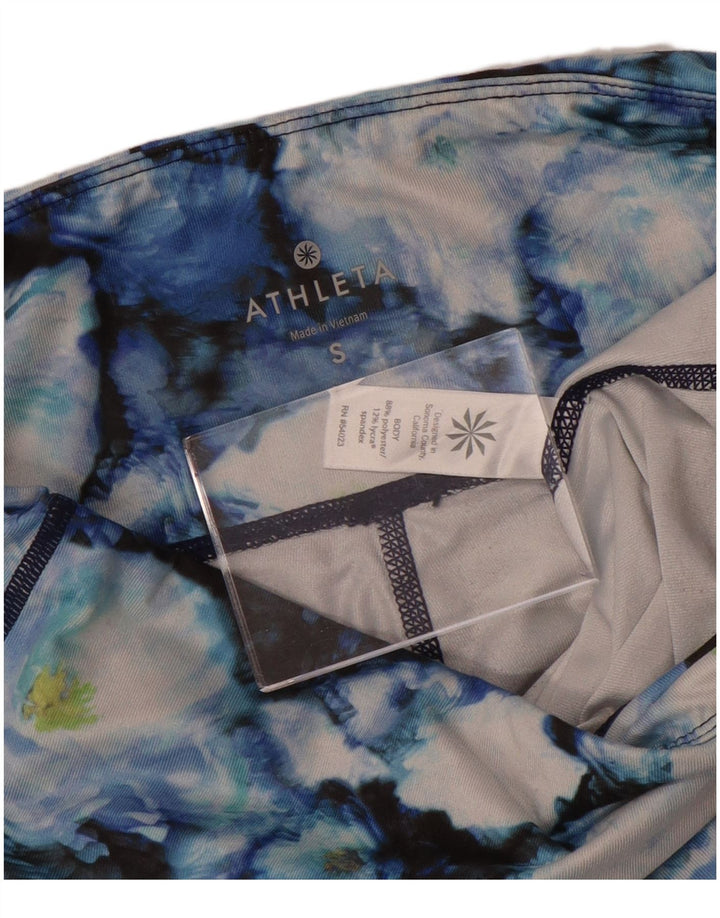 Legginsy damskie Athleta UK 10, małe, wielokolorowe, z poliestru w kwiaty