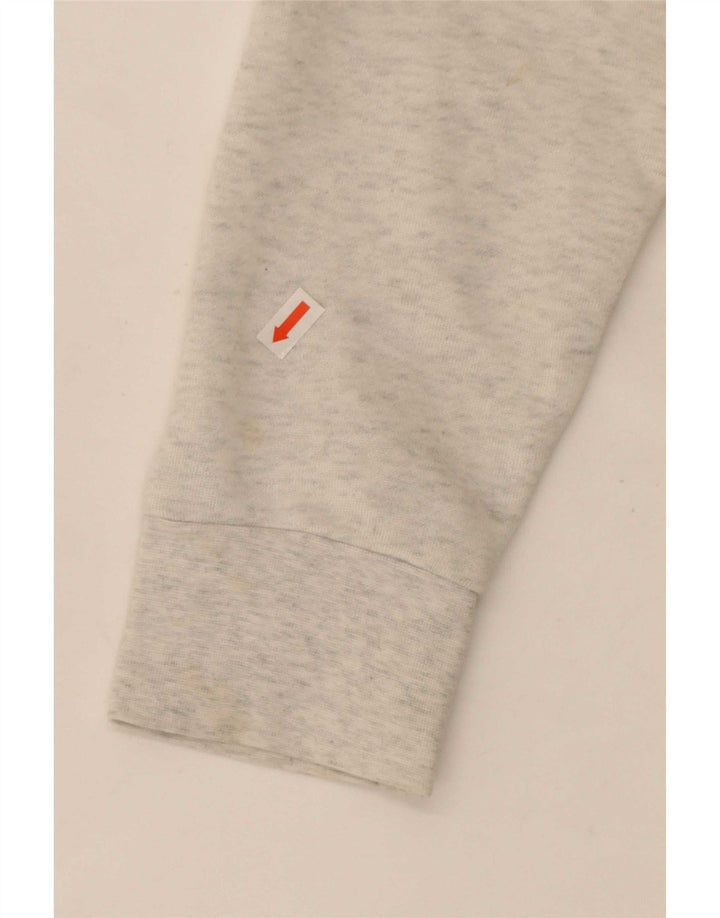 Adidas Womens Graphic Sweatshirt Jumper UK 8 Small Grey Flecked