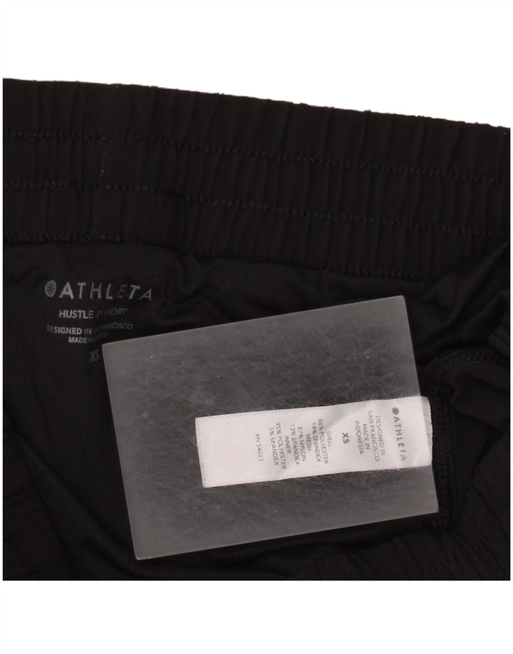 ATHLETA Womens Sport Shorts UK 6 XS  Black Polyester